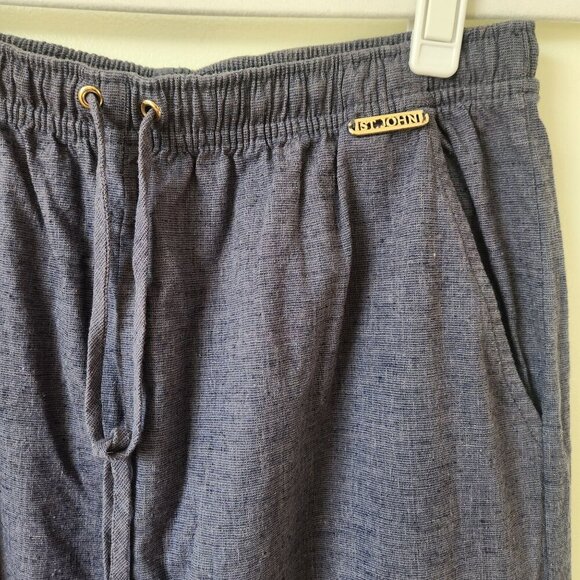 St. John Sport Linen Blend Jacket Pant Set - Picture 8 of 11